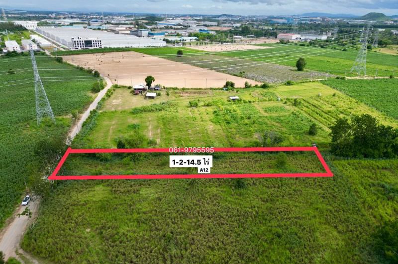 Beautiful land plot for sale near Pinthong Industrial Estate 3, Bowin, Sriracha, Chonburi