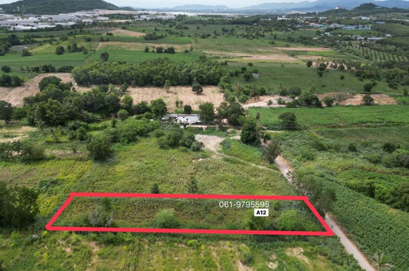 Beautiful land plot for sale near Pinthong Industrial Estate 3, Bowin, Sriracha, Chonburi